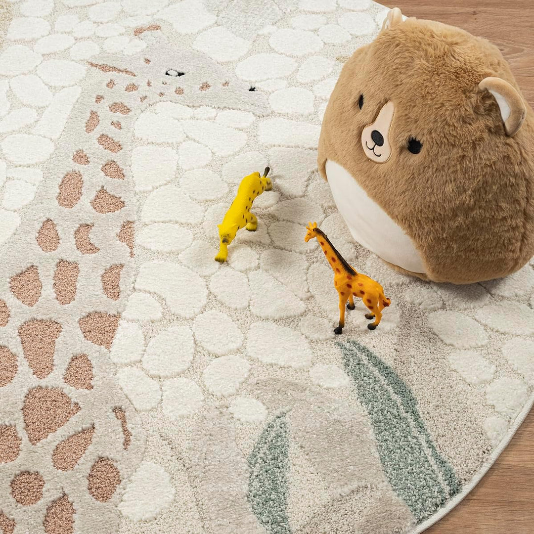 the carpet Jungle Kids Teppich für Kinderzimmer, Kinderteppich, 3D-Effekt, Pflegeleicht, strapazierf