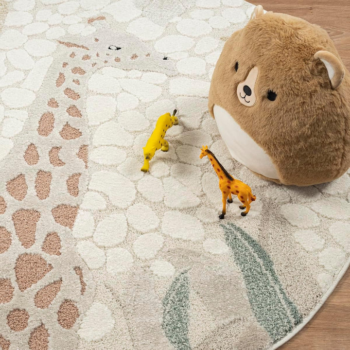 the carpet Jungle Kids Teppich für Kinderzimmer, Kinderteppich, 3D-Effekt, Pflegeleicht, strapazierf