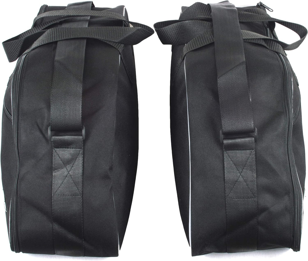 GROSSES Biker-ZAHNRAD - Packtaschen für Innenfutter für Harley Davidson Road King Electra Glide-Paar