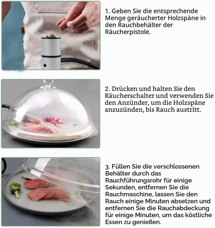 BORUIT Räucherchips aus Holz 90g,100% Alles natürlich Aroma Räucherholz Chips,hohe Qualität Äpfel/Ki