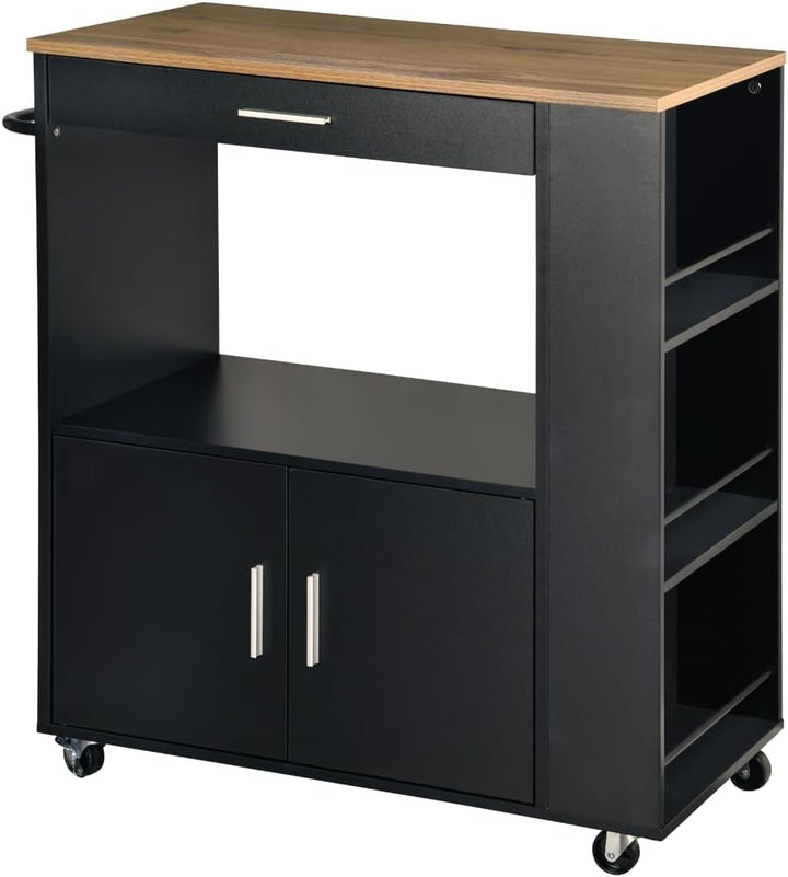 Kesper | Küchenwagen, Material: FSC-zertifizierte Faserplatte, Masse: B: 75 x H: 88 x T:40cm, Farbe: