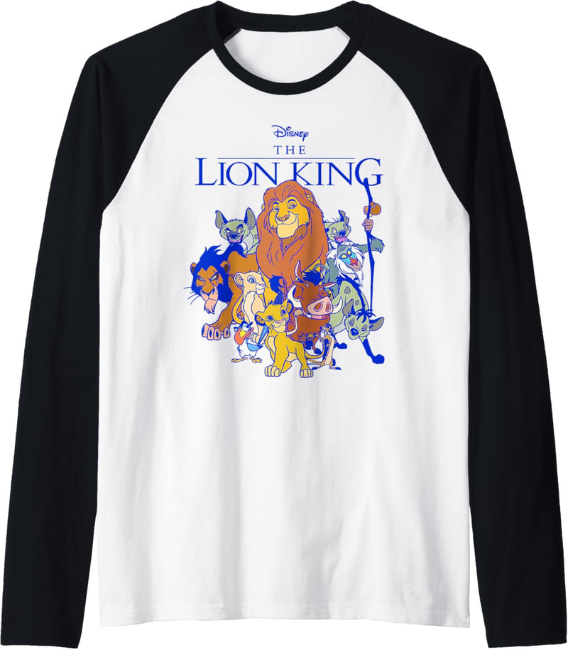 Disney The Lion King Group Shot Dark Outline Raglan