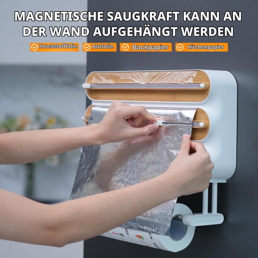 Küchenrollenhalter Wand,Frischhaltefolienspender und alufolie schublade,Alufolienspender und frischh