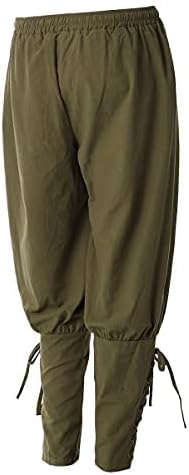 COSDREAMER Herren Mittelalterhose Wikinger Piraten Kostümhose Grau XL XL Grau, XL Grau