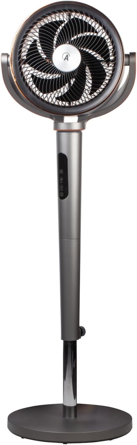 Ardes - AR5CIR02 LUMIA Luftumwälzer, 7 Flügel, automatische 3D-Oszillation, LED-Licht, einstellbare