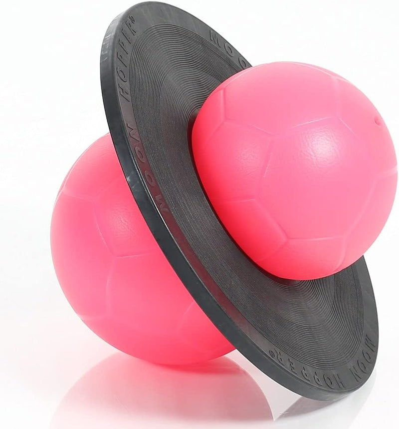 Togu Moonhopper Sport pink/schwarz - der Hüpfball für Erwachsene und Kinder, bis 110kg