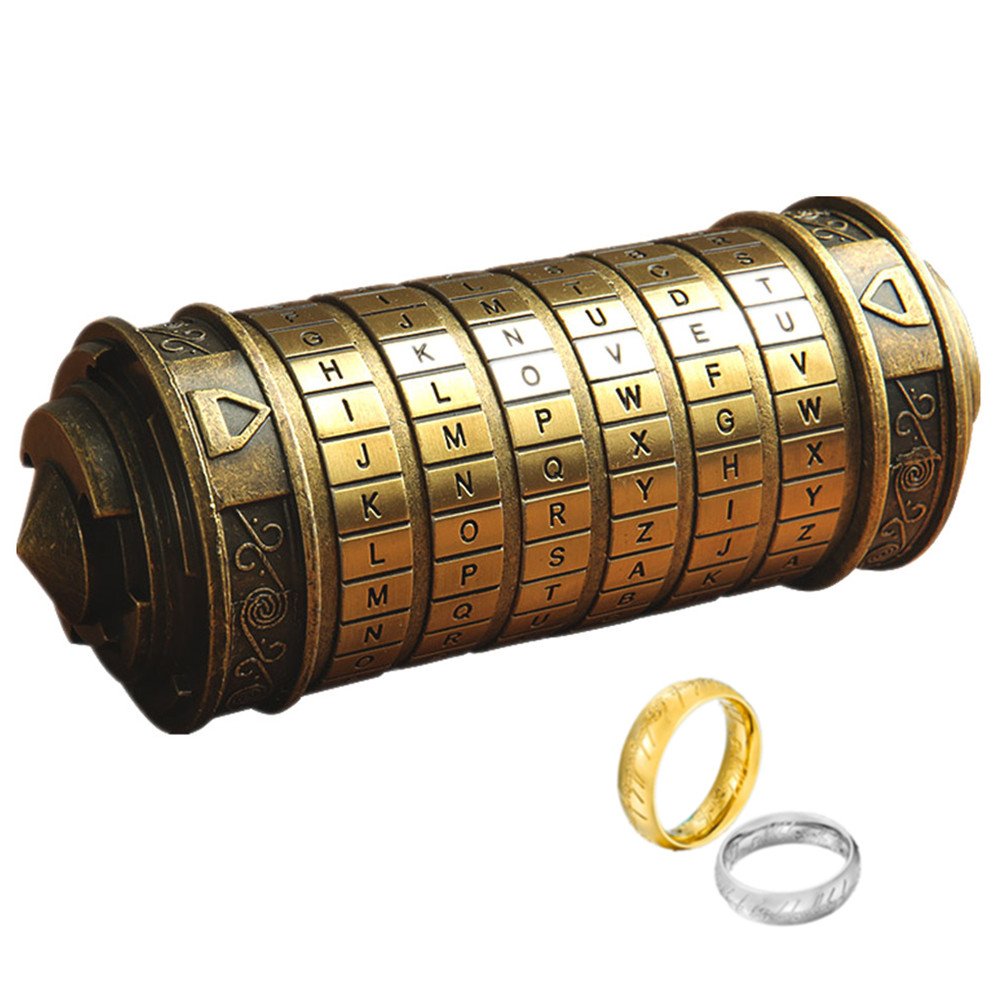 Da Vinci Code Mini Cryptex Rätsel und Puzzle für Weihnachten, Valentinstag und Geburtstag Freunde un