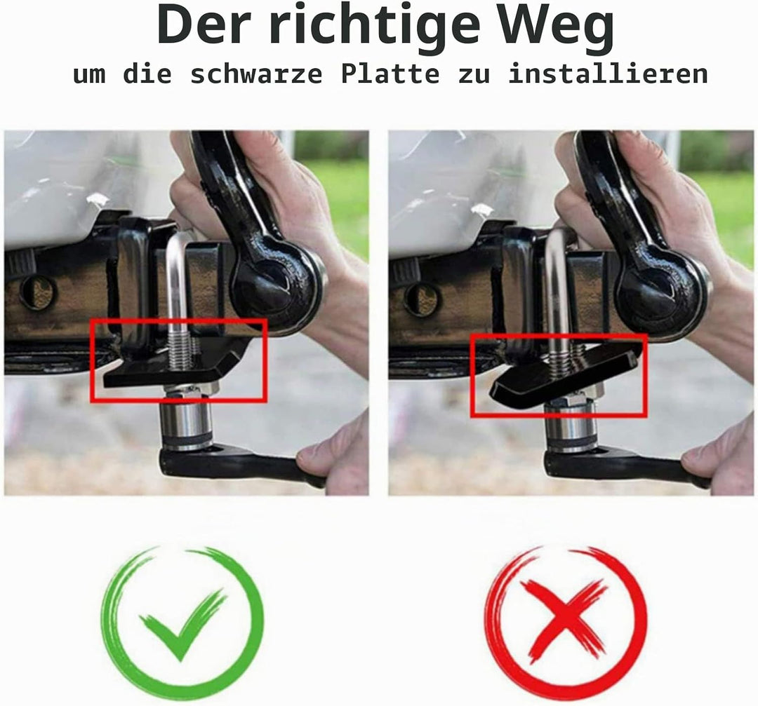 Keenso Anhängerkupplung Klemme, Anhängerkupplung Spanner 304 Edelstahl Anti Rattle Stabilizer für 1,