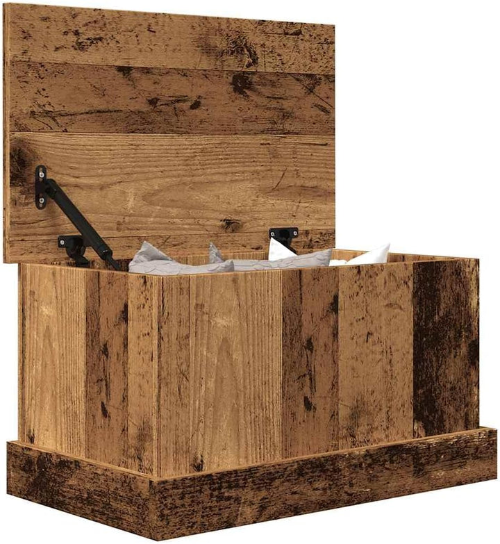 vidaXL Truhe Altholz-Optik 30x50x28 cm Holzwerkstoff, Aufbewahrungsbox, Werkzeugtruhe, Deckenbox, We