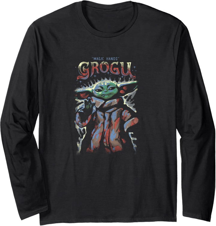 Star Wars: The Mandalorian Grogu With The Magic Hands Langarmshirt
