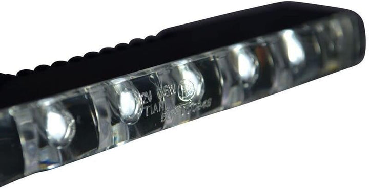 Alchemy Parts Motorrad-LED-Tagfahrlichtleiste | Markierungslicht | 12cm Länge, 6 LEDs | Ideal für Sp