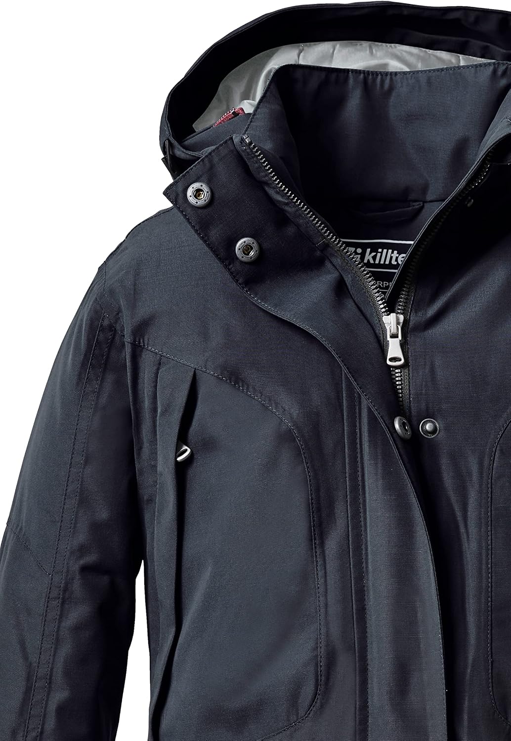 Killtec Mädchen Kow 186 Grls Ct Outdoormantel/Funktionsparka mit abzippbarer Kapuze 176 dunkelnavy,