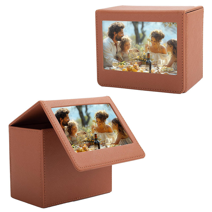 Foto-Aufbewahrungsbox für Instax Wide/Polaroid Now+/I-Type/OneStep2 Sofortbildfilm, 3,5 x 4,25” Foto