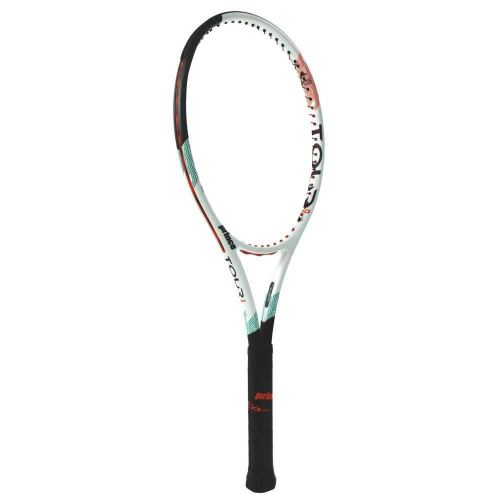 Prince Tour 100 (310G) unbesaitet 310g Tennisschläger Turnierschläger Weiss - Mehrfarbig 4, 4