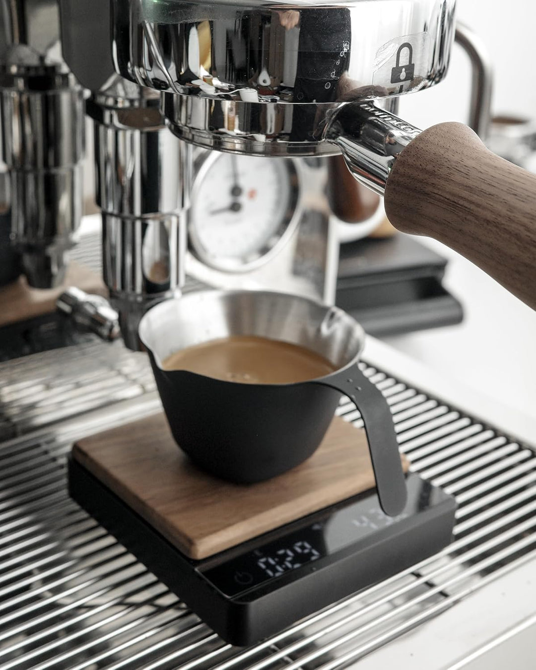 Normcore Kaffeewaage mit Timer, Espressowaage, Barista Waage, Coffee Scale, 2000 g x 0.1g Exakte Fei