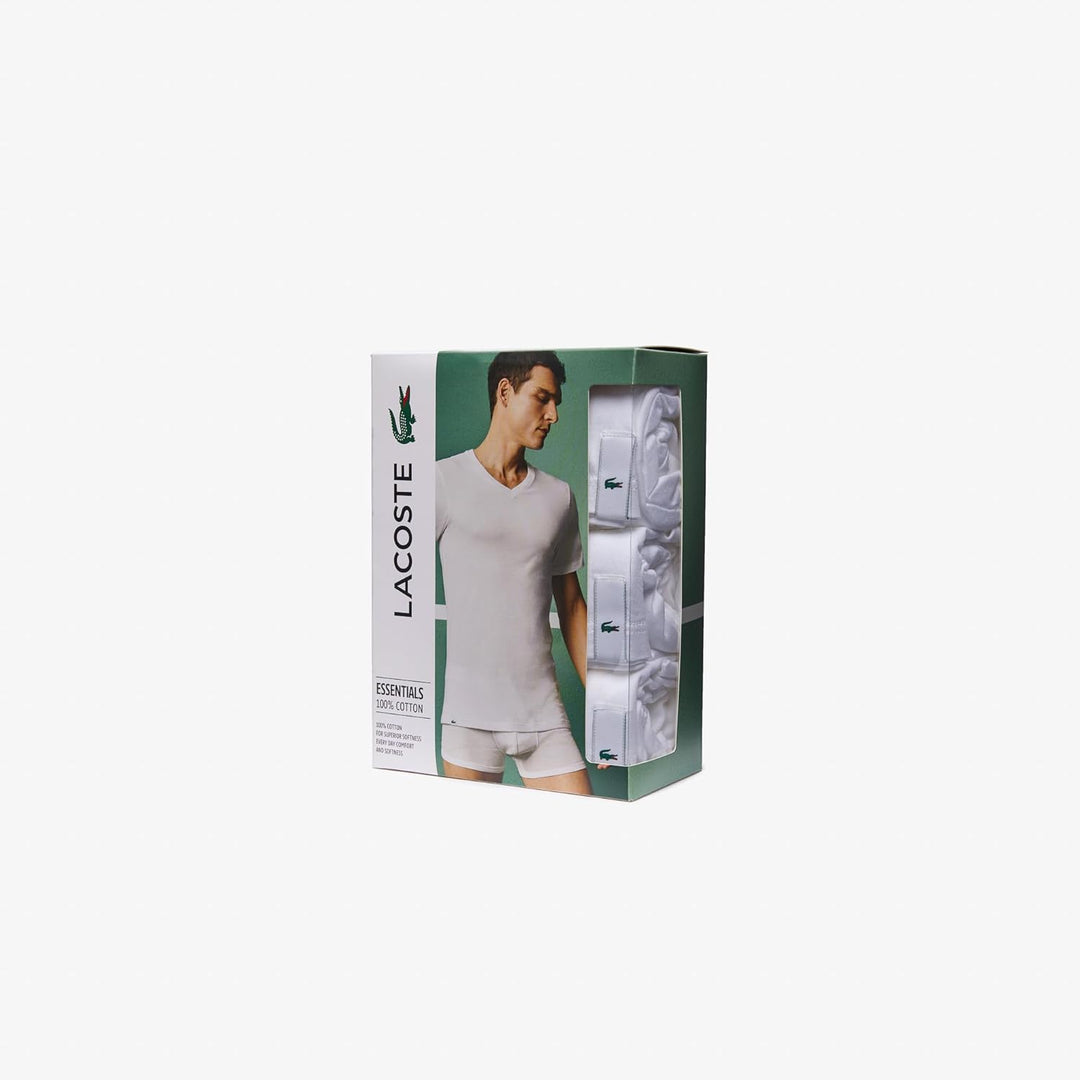 Lacoste Herren Unterhemd XS Weiss, XS Weiss