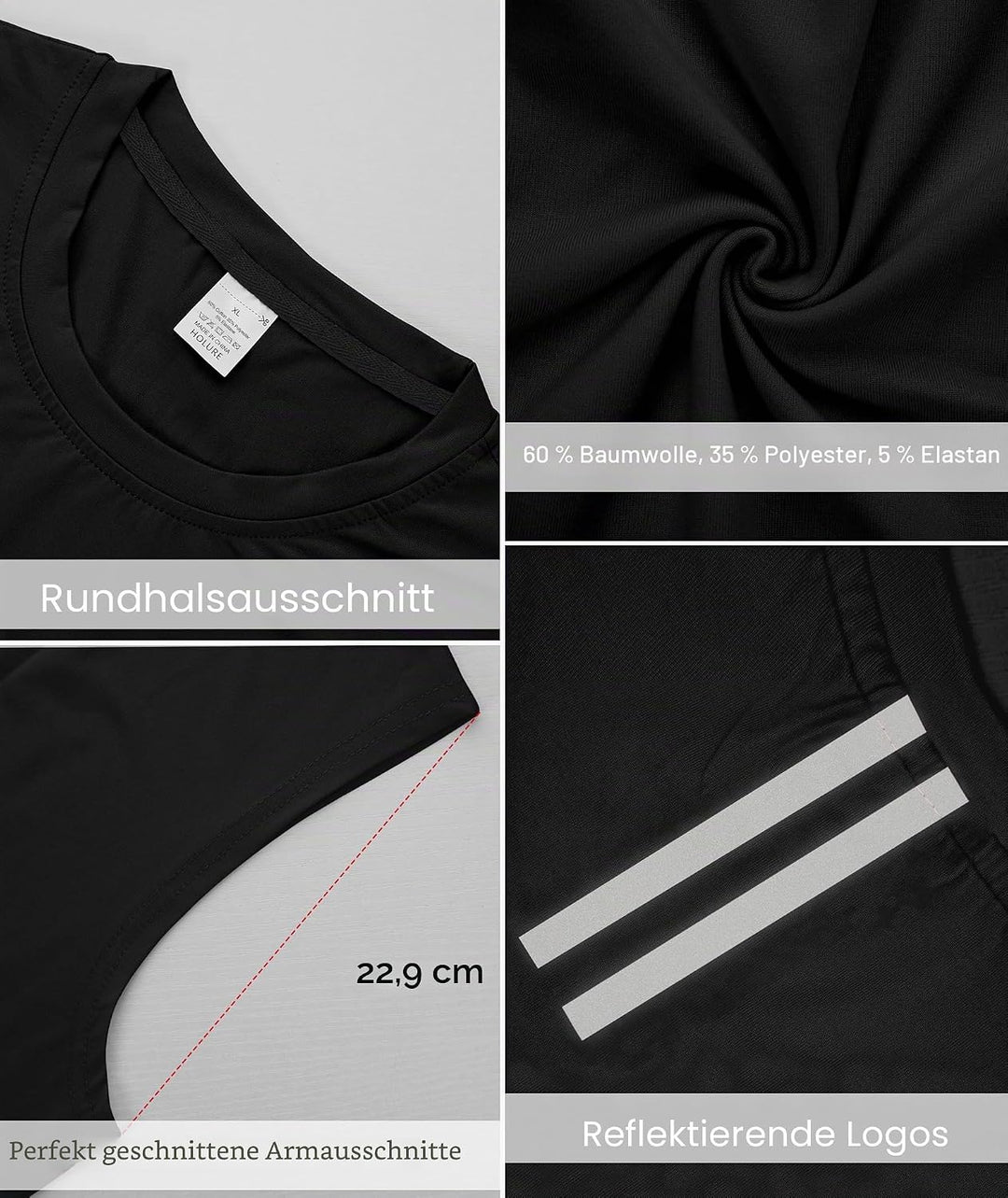 1, 3 or 5er Pack Mens Cotton Gym Tank Tops Workout ärmellose Shirts Athletic Muscle Tank Training Bo