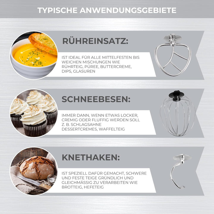 Syntrox Küchenmaschine Rot Fleischwolf & Mixer, Vielseitige Küchenmaschine, Platzsparende Küchenlösu