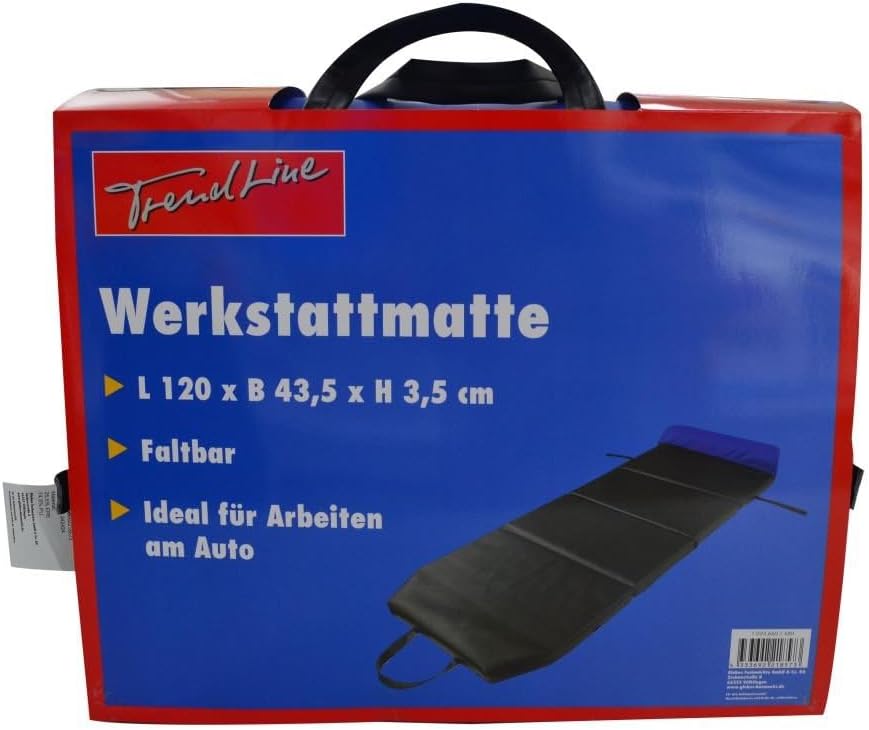 Trend Line Werkstattmatte 120 x 43,5 x 3,5 cm (LxBxH) schwarz blau faltbar