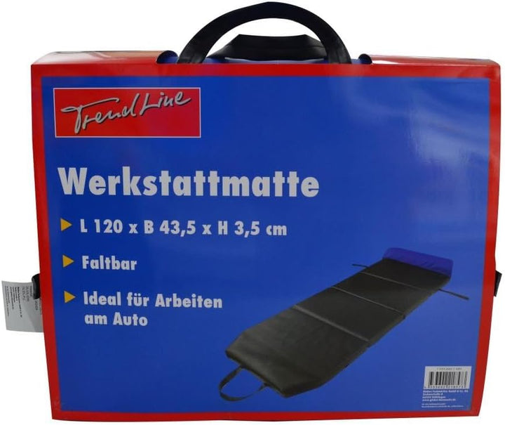 Trend Line Werkstattmatte 120 x 43,5 x 3,5 cm (LxBxH) schwarz blau faltbar