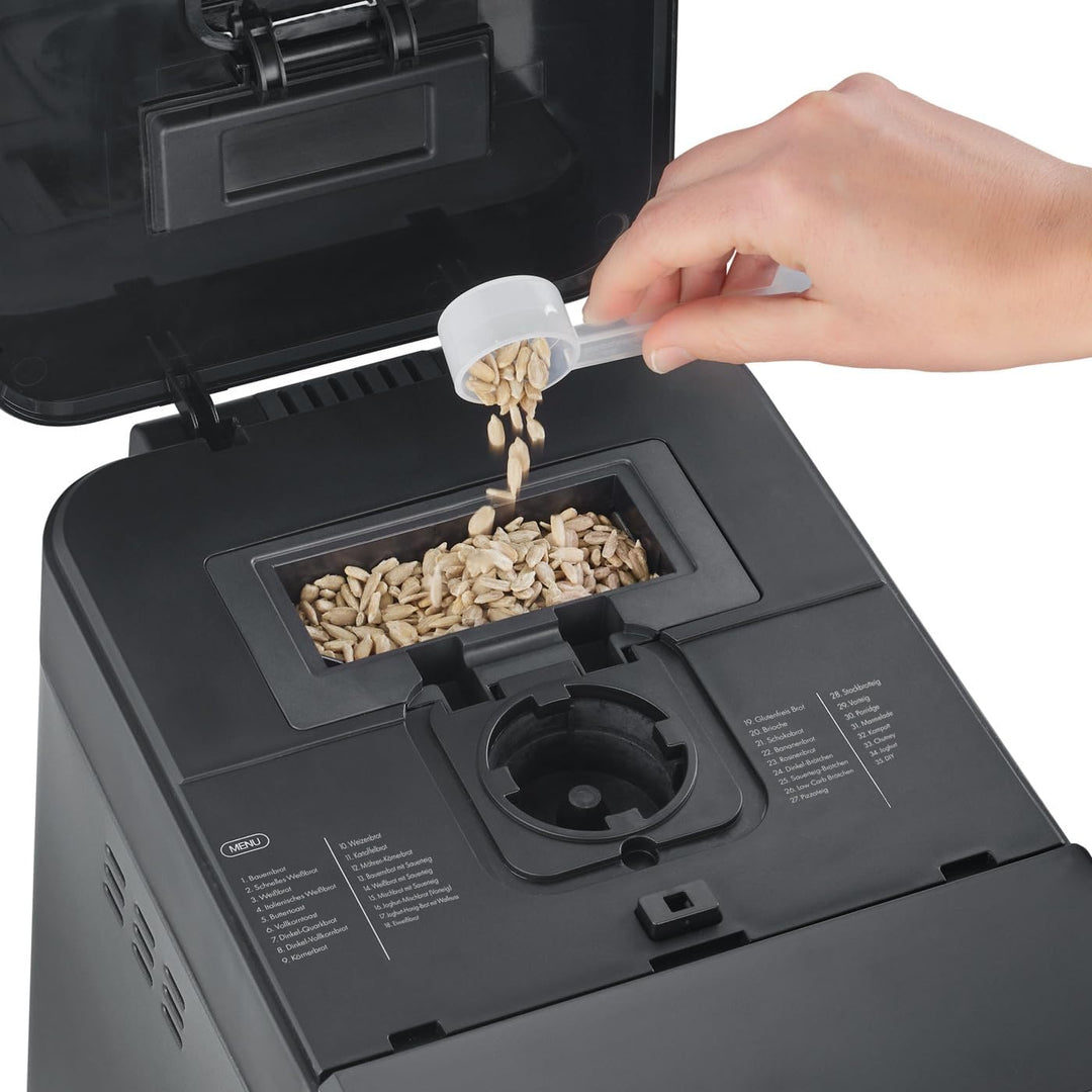 GRAEF Brotbackautomat BA806, Brotbackmaschine mit 36 Programmen, 500 g oder 750 g Brot, 60 min Warmh