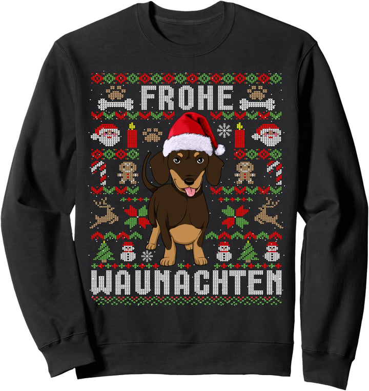 Ugly Christmas Dackel Weihnachten Hunde Geschenk Sweatshirt