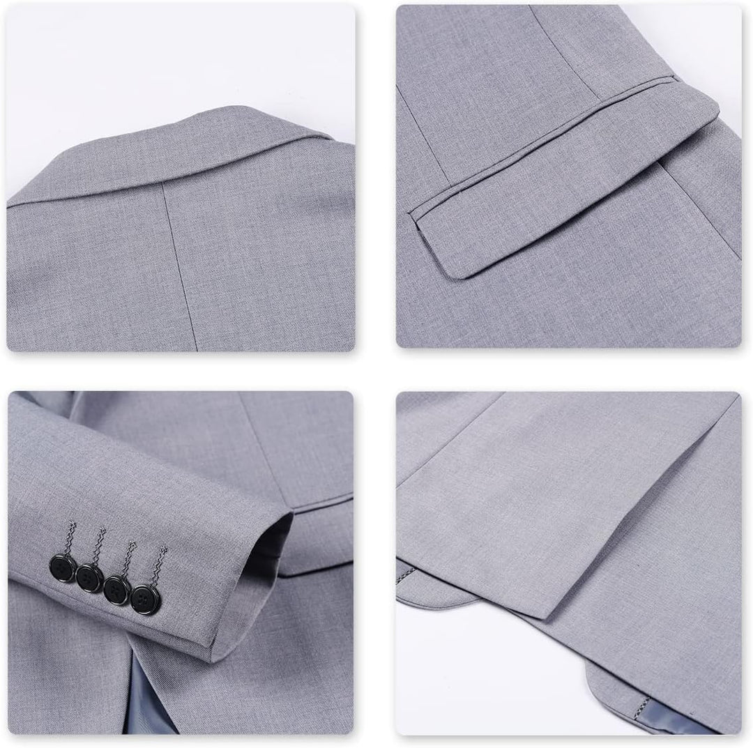 Cloudstyle Anzug Herren Anzüge 4 Teilig Staubbeutel Herrenanzug Business Sakko Hose Weste Anzugtasch