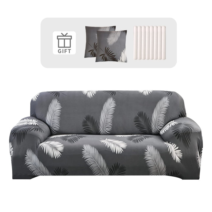 Lydevo Sofabezug 2 Sitzer Stretch Sofahusse Elastischer Sofabezug Spandex Sofa Überzug mit 2 Kissenb