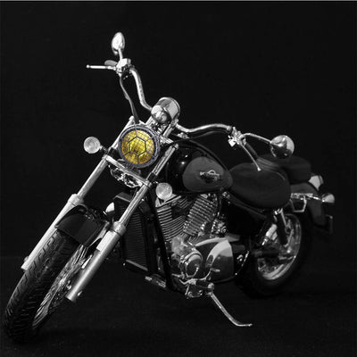 Motorrad Scheinwerfer, Retro 6 '' Universal Halogen Frontscheinwerfer mit Lampenschirmabdeckung zur