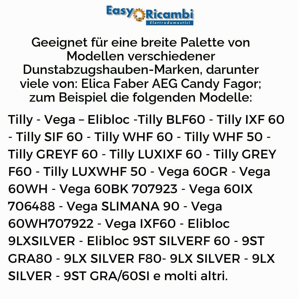 EasyRicambi – Dunstabzugshaubenschalter für Haubenmotorgeschwindigkeit, 8 Kontakte 4 Positionen 0-I-