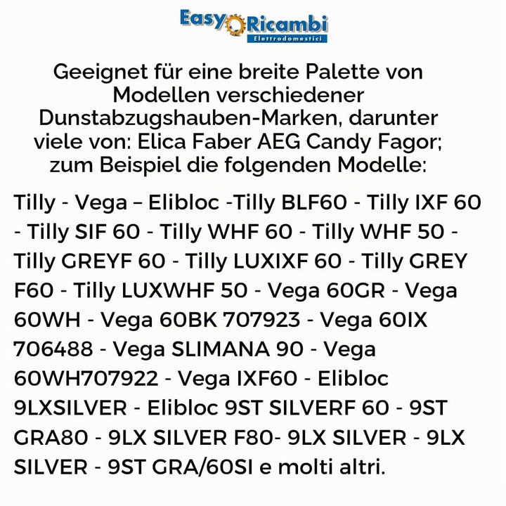 EasyRicambi – Dunstabzugshaubenschalter für Haubenmotorgeschwindigkeit, 8 Kontakte 4 Positionen 0-I-