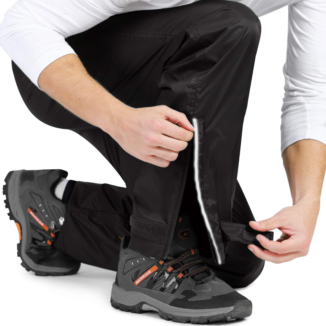 33,000ft wasserdichte Regenhose für Herren Leichte Regenhose Winddichte Outdoorhose zum Wandern Camp
