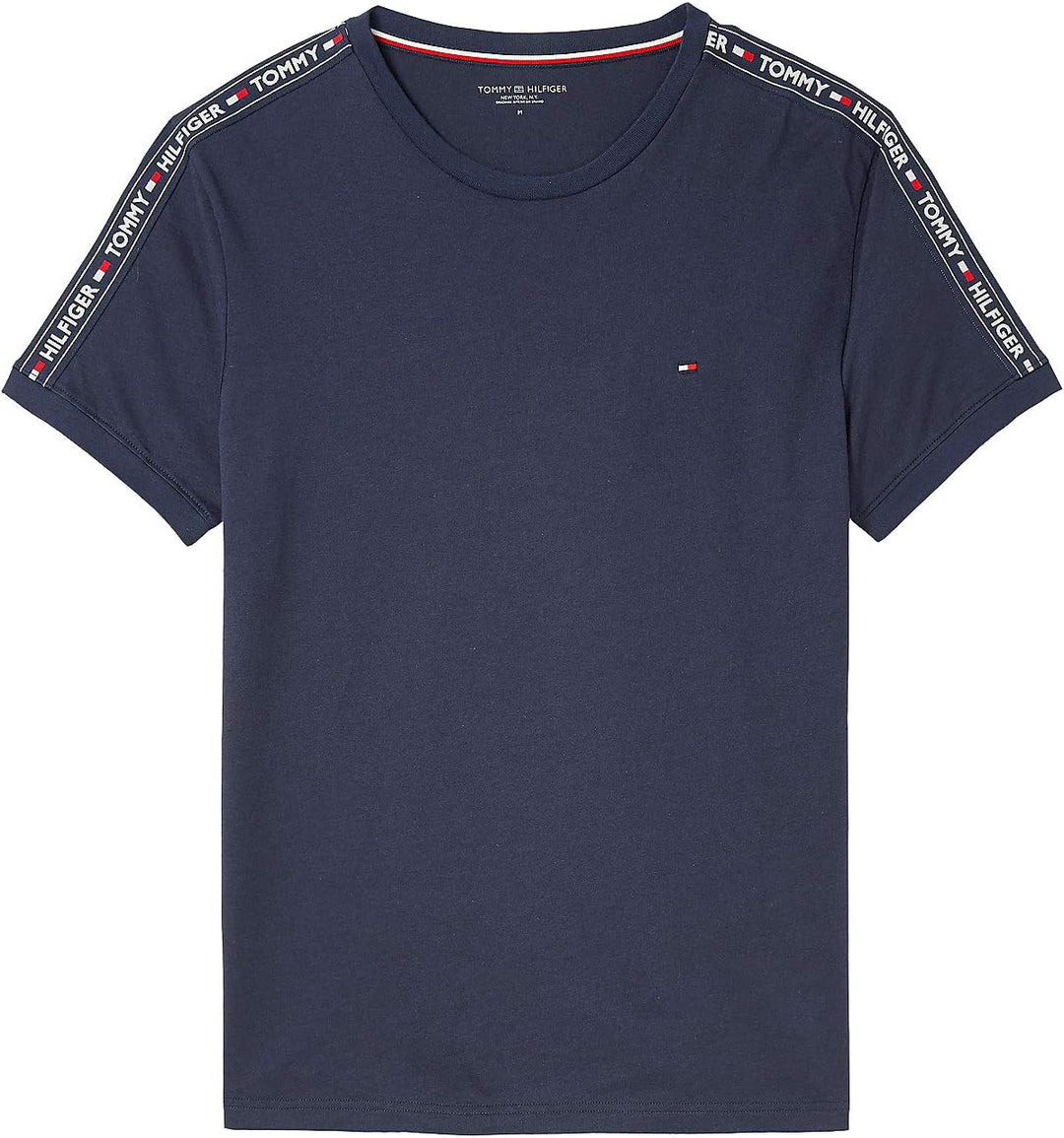 Tommy Hilfiger Herren T-Shirt Kurzarm Rundhalsausschnitt S Blau (Navy Blazer), S Blau (Navy Blazer)