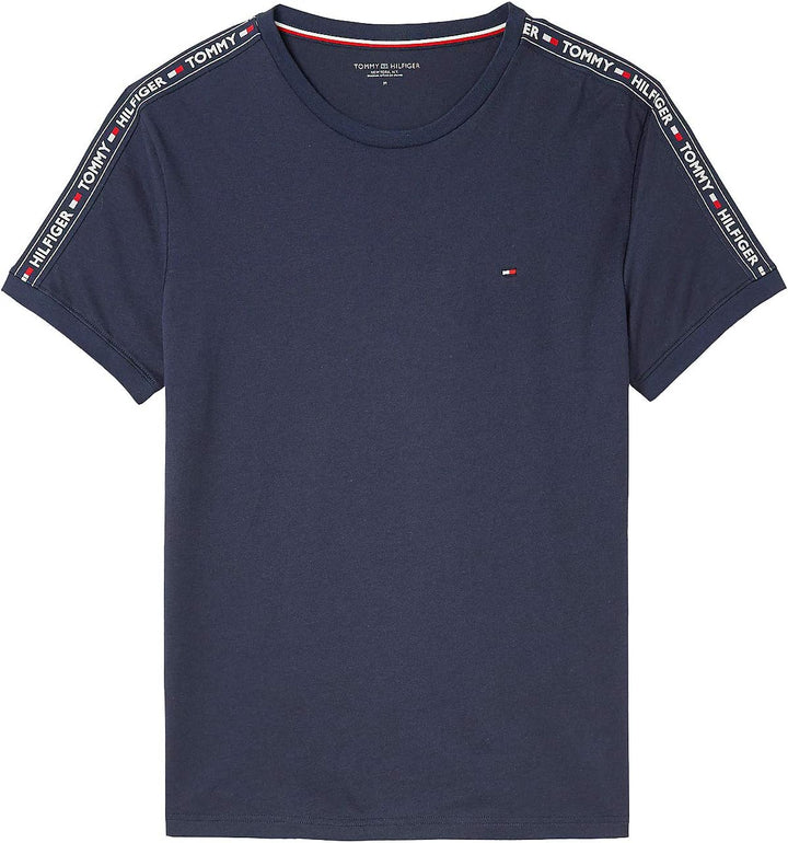 Tommy Hilfiger Herren T-Shirt Kurzarm Rundhalsausschnitt S Blau (Navy Blazer), S Blau (Navy Blazer)