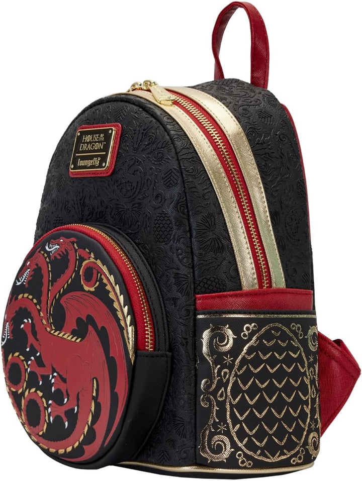 Loungefly House of the Dragon All Over Print House Targaryen Sigil Double Strap Shoulder Bag, Mehrfa