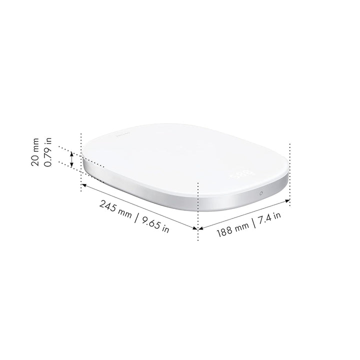 ZWILLING ENFINIGY Digitale Küchenwaage, bis 10 KG, silber Silber Single, Silber Single