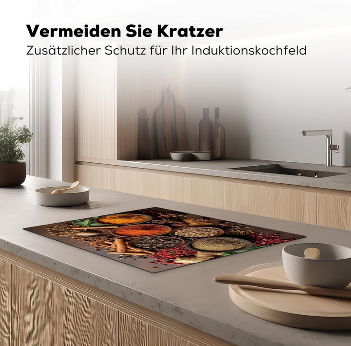Herdabdeckplatte 71x52 cm Einteilig Ceranfeld Abdeckplatte Küche Deko Ceranfeldabdeckung Herdabdecku