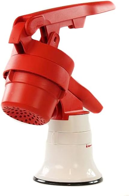 TUPPERWARE Chef Püree Meister rot-weiss mit Standfuss Chef Kartoffel-Presse
