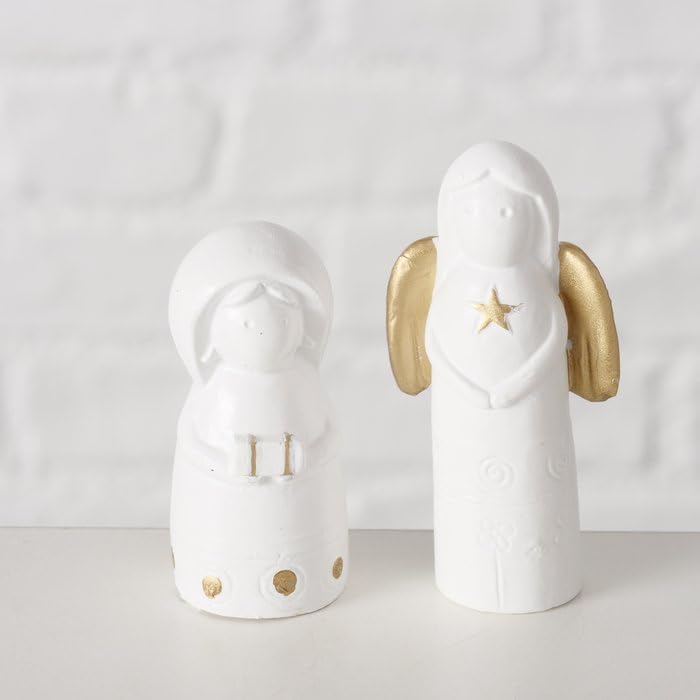 Boltze Home Minimalistische Weihnachtskrippe NATOS, 11 Figuren