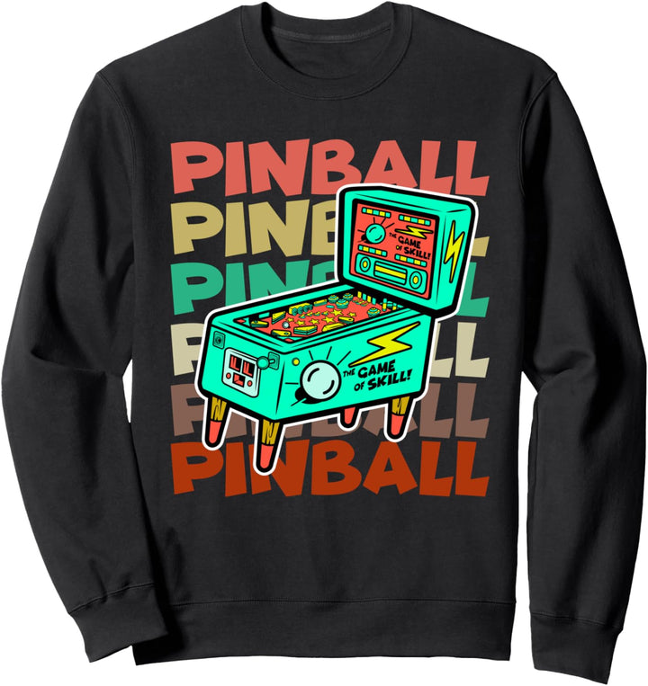 Flipper Machine Arcade-Spiel Klassische Spiele Sweatshirt