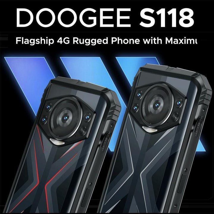 DOOGEE S118 Smartphone ohne Vertrag, Helio G99 Octa Core 20GB + 512GB, 10800mAh Akku / 33W, Robustes