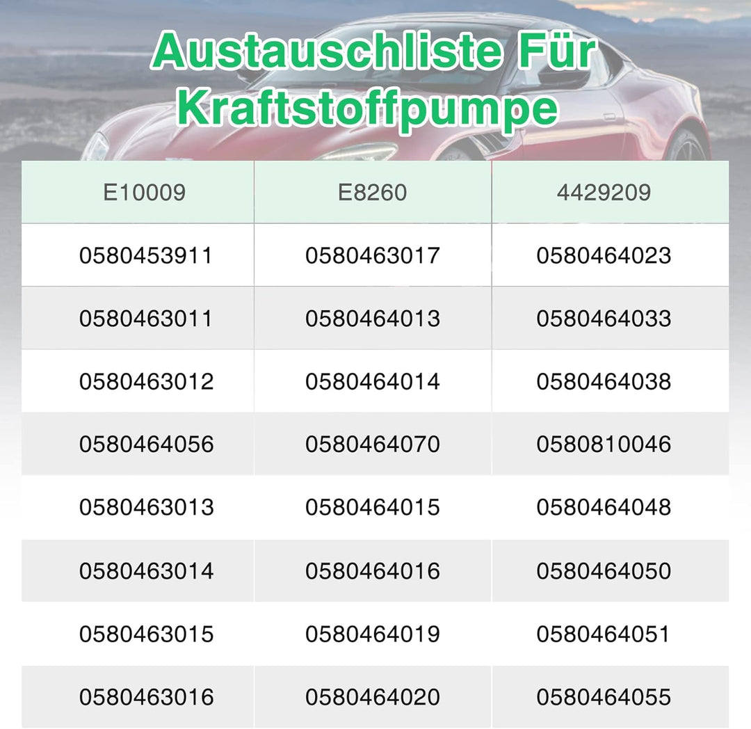 Pindex Elektrische Hochdruck-Kraftstoffpumpe 12V,Inline-Kraftstoffpumpe,Benzinpumpe für Benzin, Dies