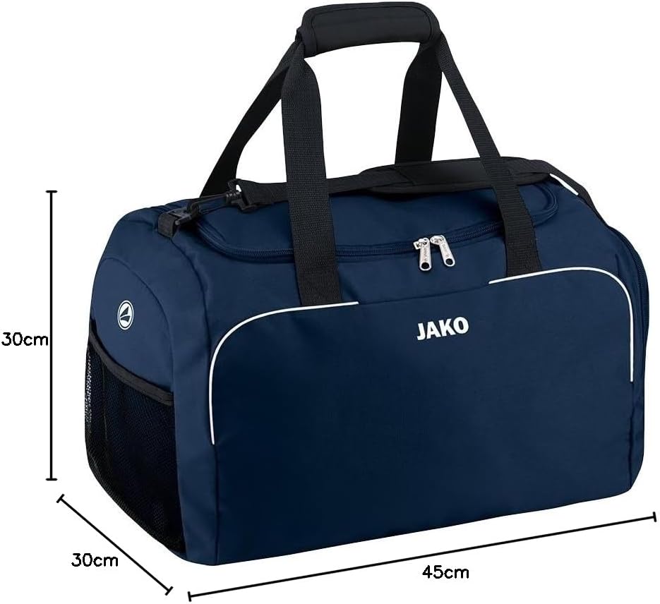 JAKO Sporttasche Herren Classico - Gym Bag mit Innentasche, geräumigem Hauptfach mit 2 Wege-Reissver