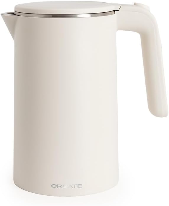 CREATE/KETTLE STUDIO PRO/Elektrischer Wasserkocher 1L Cremeweiss/Temperaturregelung, Warmhaltefunkti