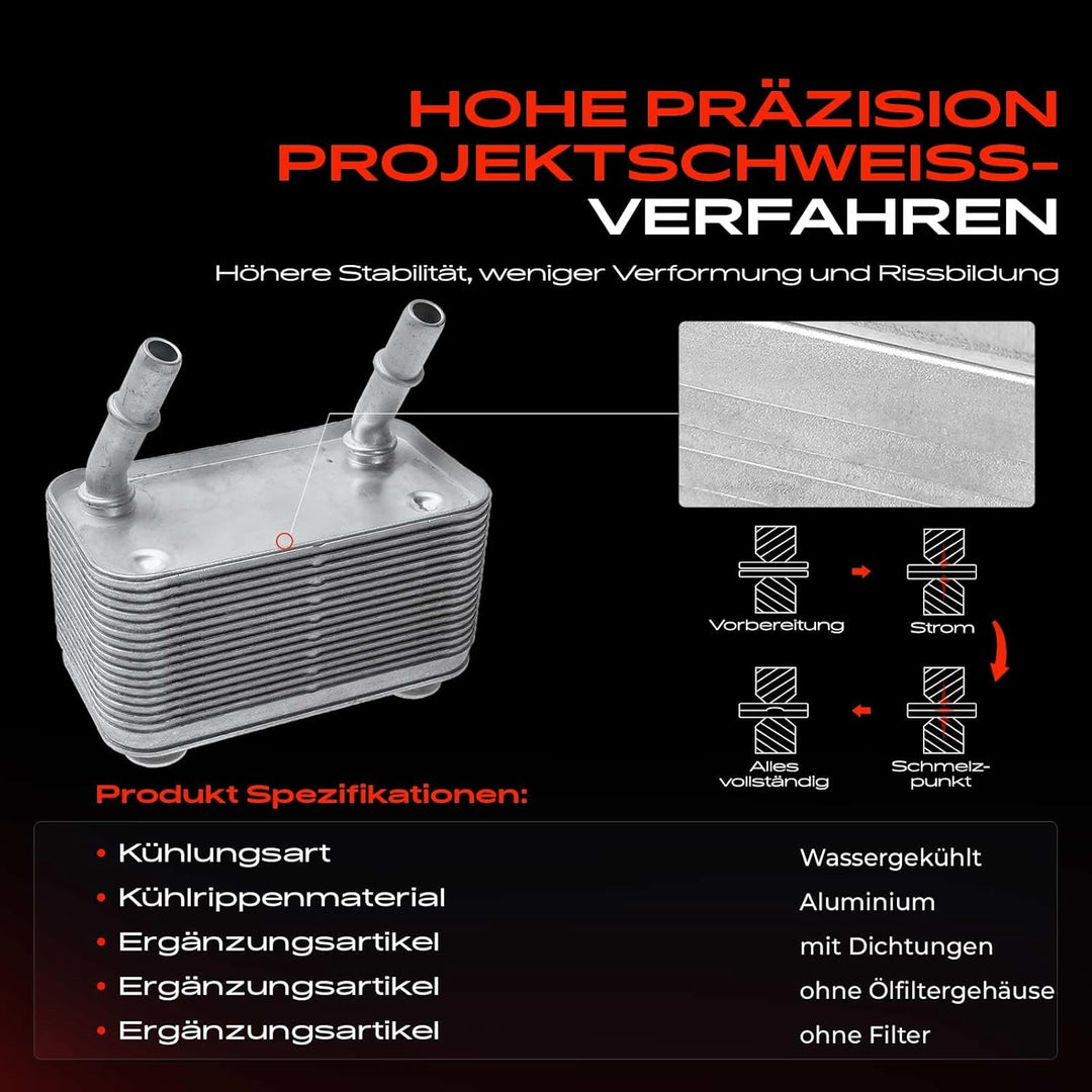Frankberg Ölkühler Motoröl Automatikgetriebe für R-a-n-g-e R-o-v-e-r III LM 2002-2005 PFD000020
