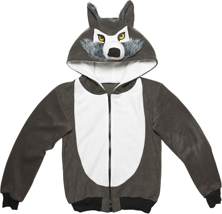 "WOLF" (hooded fleece jacket) - (L/XL) L-XL, L-XL