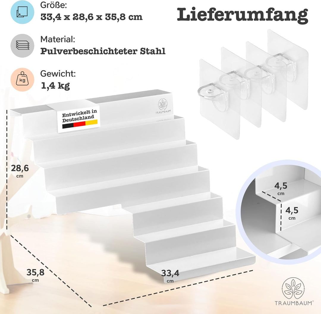 Tonie Regal als Einsatz für IKEA KALLAX | vollständig magnetisches Toniebox Regal für mehr als 50 Fi