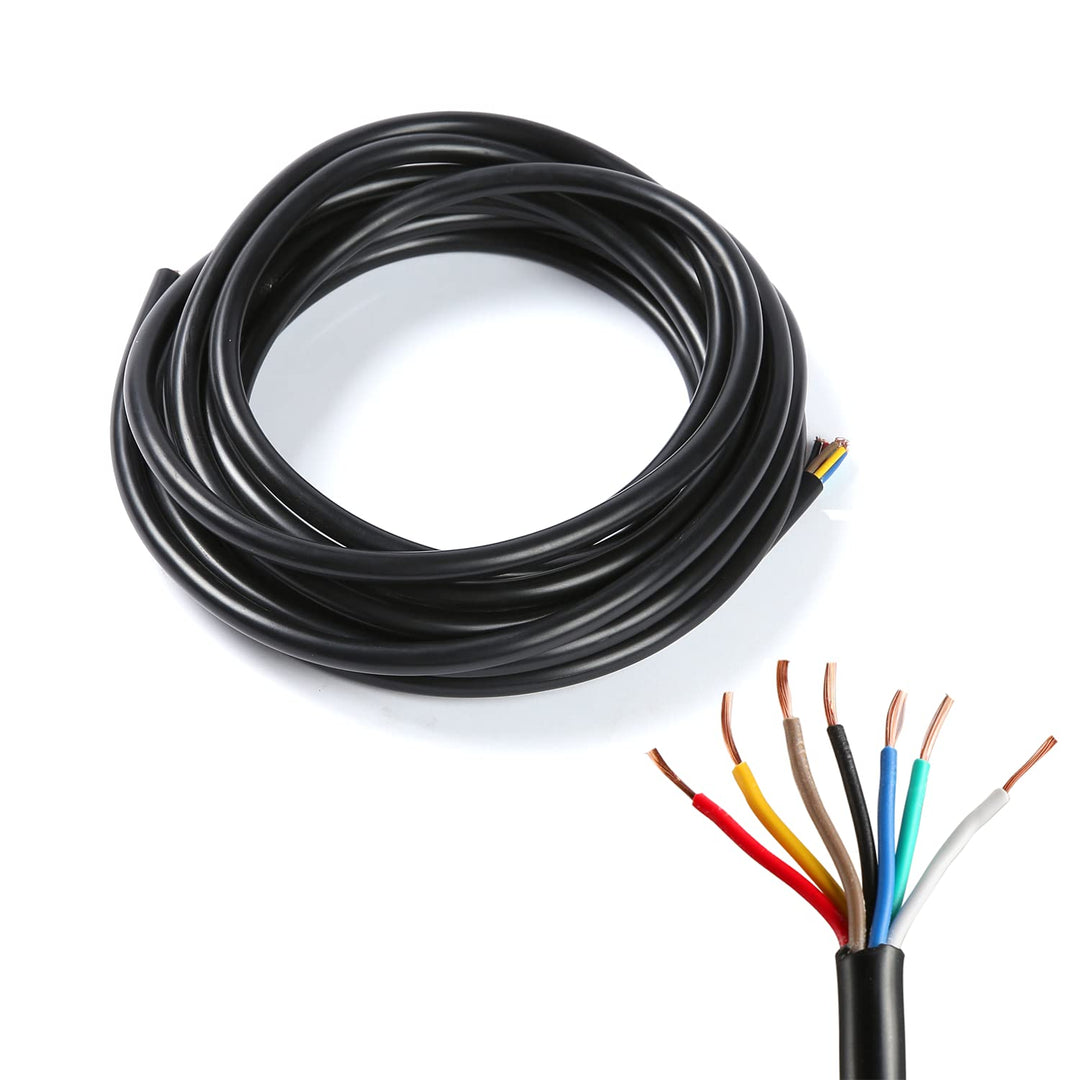 7 Pin 5m Anhänger Kabel,Autokabel Kabel rund,Automotive 7 Core Kabel,12AMP 0.65mm²,für Anhänger Cara