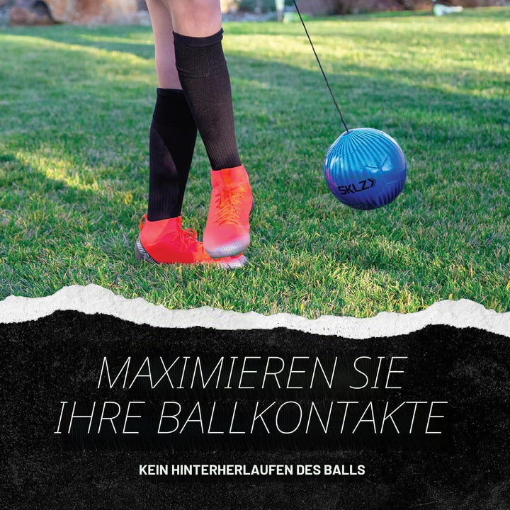 SKLZ Star-Kick Football Rebounder, Football Training Equipment, Kick Trainer Einheitsgrösse Volt, Ei