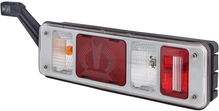 HELLA - Heckleuchte "Krone" - Hybrid - 24V - Anbau/geschraubt - Lichtscheibenfarbe: glasklar - Steck